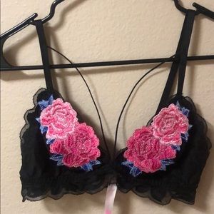 Embroidered Victoria’s Secret bralette